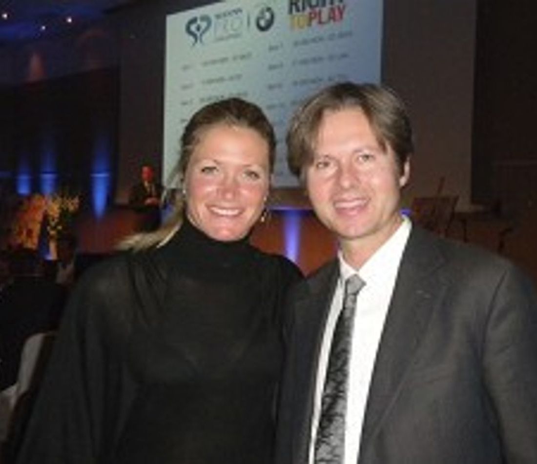 Suzanne Pettersen og Kjetil Haaland under auksjonen i Oslo i september.